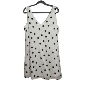 A New Day Polka Dot V Neck Dress